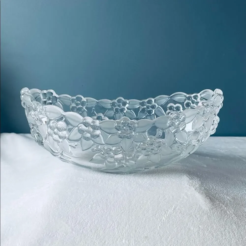 Vtg Mikasa Floral Crystal 